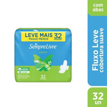 Imagem de Absorvente Externo Sempre Livre Adapt Cobertura Suave 32 unidades