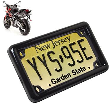 Imagem de Autogem Moldura universal para placa de carro de motocicleta com iluminação LED 4 funções - luz de corrida/luz de freio/luz de seta à direita/luz