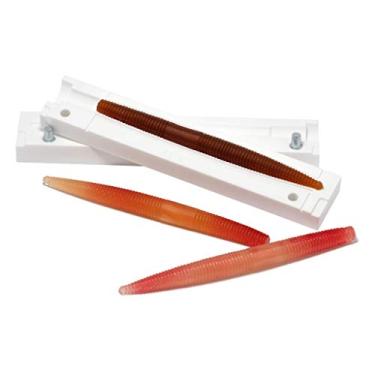 Imagem de Isca Senko autêntica feita à mão em formato de minhoca, 12,7 cm, feita de plástico macio, faça você mesmo