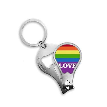 Imagem de Chaveiro abridor de cortador de unhas Homo Arco-íris Love LGBT