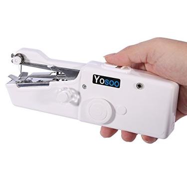 Imagem de Máquina de costura portátil, mini máquina de costura portátil para uso em viagens domésticas Manual Sartorius