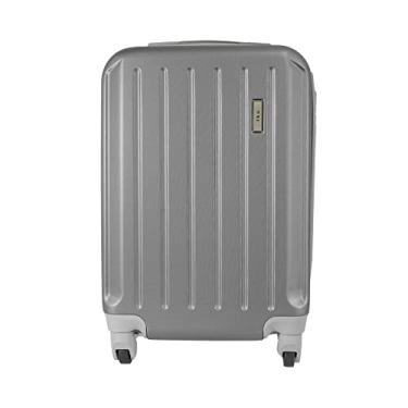 Imagem de MALA DE BORDO PEQUENA PARA VIAGEM EM ABS IKA SCORPION CADEADO INTEGRADO RODAS GIRO 360º CINZA