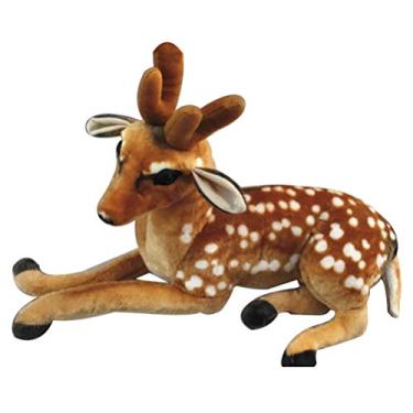 Imagem de 1 Unidade Imitação De Brinquedo De Veado Sika Almofada De Animais Adorável Brinquedo De Pelúcia Animal Boneca De Pano