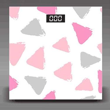 Imagem de balança de pesagem digital, balanças de banheiro de observadores de peso extragrande, balança eletrônica ultrafina de alta precisão, com cabo de carregamento USB