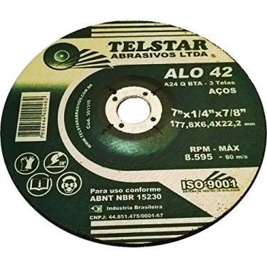 Imagem de DISCO DESBASTE TELSTAR 7x7/8 22,2MM 10 PEÇAS