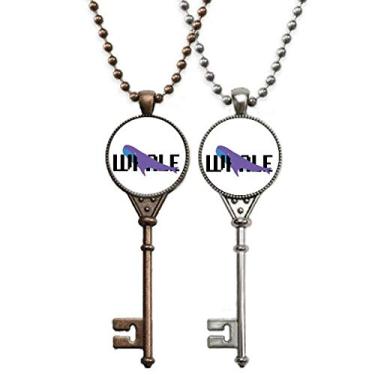 Imagem de OFFbb-USA Colar com pingente de mosaico de baleia para viagem, decoração de casais