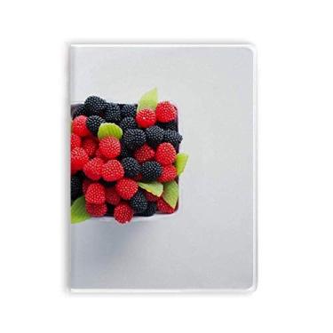 Imagem de Caderno de fotos de frutas vermelhas temperadas capa de goma Diário capa macia