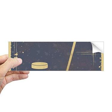 Imagem de DIYthinker Adesivo de para-choque retangular com estampa azul e ilustração esportiva de golfe para janela