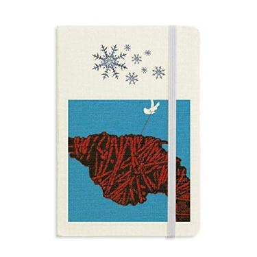 Imagem de Caderno com estampa de paz, antiguerra espesso, flocos de neve, inverno