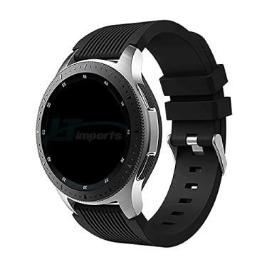 Imagem de Pulseira Clássica 22mm compatível com Samsung Galaxy Watch 3 45mm - Galaxy Watch 46mm - Gear S3 Frontier - Amazfit GTR 47mm - Marca Ltimports (Preto)