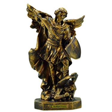 Imagem de Procade Imagem São Miguel Arcanjo Ouro Antigo 34cm Inquebrável