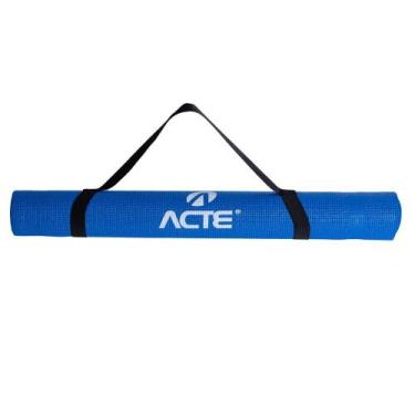 Imagem de Tapete Yoga Mat Em Pvc -Alça Transporte Azul T11 Acte Sports
