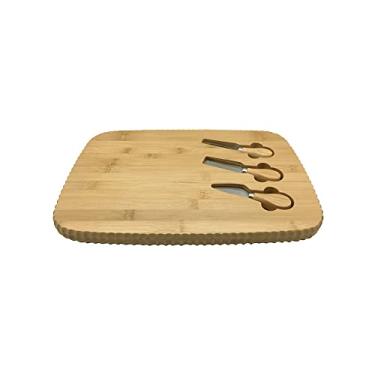 Imagem de Oikos - Tábua de Bambu Canelada com Mini Talheres