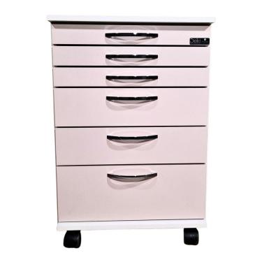 Imagem de Carrinho Auxiliar Mdf Bp Rosa - Salão/studio