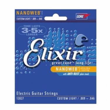 Imagem de Encordoamento Para Guitarra .009 Elixir Custom Light