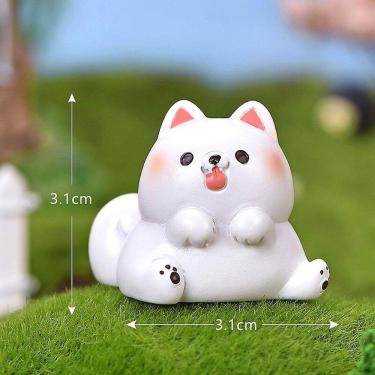 Imagem de 1pc cão filhote de cachorro Poodle Action Figure Cartoon Animal Model Wedd