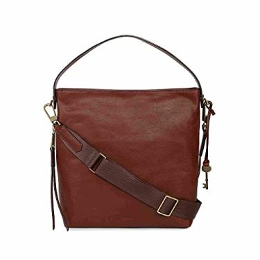 Imagem de Fossil Bolsa feminina Maya pequena Hobo, Marrom