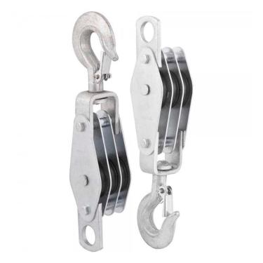 Imagem de Moitão/Cadernal 45mm com 3 Roldanas 1 Par - Vonder 61.45.045.030