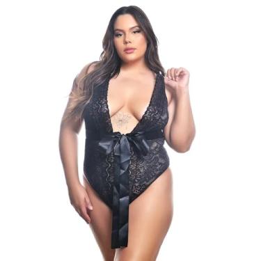 Imagem de Fantasia Body Luxo Preto Plus Size Pimenta Sexy 2042
