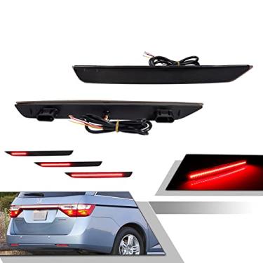 Imagem de GTINTHEBOX Lente fumê LED traseira neblina refletor freio cauda sequencial flash sinalizador lâmpada compatível com Honda Odyssey 2011-2017