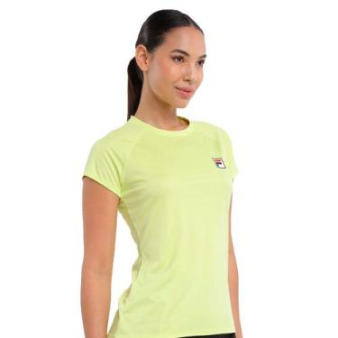 Imagem de Camiseta Fila Tennis Basic Feminina Amarelo