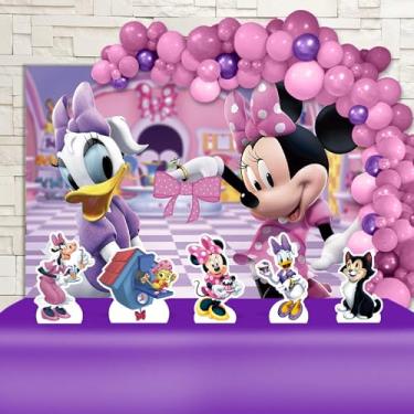 Imagem de Kit Decoração Festa de Aniversário Infantil Loja de Laços da Minnie