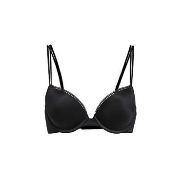 Imagem de Calvin Klein Sutiã push-up com decote profundo líquido, Preto, 32C