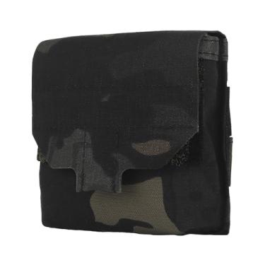 Imagem de SABADO Bolsa utilitária Tactical Mini Molle Essential Medical IFAK Pouch para uso geral Micro GP Pouch Suporte de plugue de ouvido EDC Gear (Multicam preto)