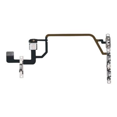 Imagem de Risidamoy Botão On/Off Power Volume para iPhone XR Switch Flash Light Flex Cable Reparação de Peça de Reposição Controle de Áudio Silencioso Fixar Conector Mudo com Suporte de Microfone de Montagem