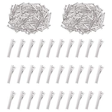 Imagem de Swpeet Kit de clipes de cabelo jacaré de 3,2 cm - 3,2 cm, perfeito para grampos de cabelo de metal com ponta de pato, grampos de cabelo de ponta única para acessórios de penteados (3,26 cm)