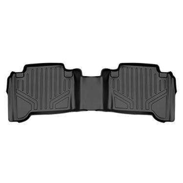 Imagem de SMARTLINER Tapetes de piso de ajuste personalizado 2ª fileira preta para Toyota Tacoma 2005-2015 cabine dupla