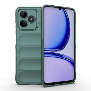 Imagem de Elubugod Capa compatível com Realme Narzo N53 4G, capa para celular TPU macia compatível com Oppo Realme C53 4G RMX3760 / Narzo N53 4G RMX3761 capa verde