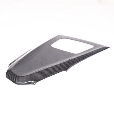 Imagem de CHEAYAR Capa de painel de instrumentos superior do interior do carro compatível com Chevrolet Corvette C8 2020-2023, acabamento de capa de painel de fibra de carbono, acessórios C8 (padrão de fibra de