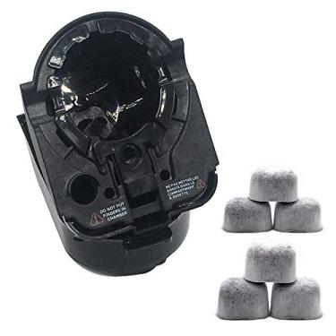 Imagem de Conjunto de agulha de substituição para porta-copos e 6 peças de filtros de água de carvão de reposição, compatível com todas as cafeteiras Keurig 2.0: K200, K225, K250, K300, K325, K350, K400, K425,