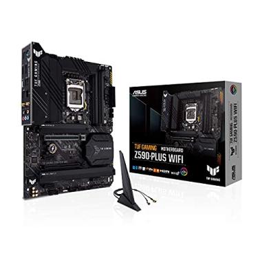 Imagem de ASUS Placa mãe para jogos TUF Gaming Z590-Plus WiFi 6 LGA 1200 (Intel 11th/10th Gen) ATX (PCIe 4.0, SSD 3xM.2/NVMe 14+2 Power Stages, Painel frontal USB 3.2 Tipo-C, LAN 2,5Gb, Thunderbolt 4, Aura RGB)