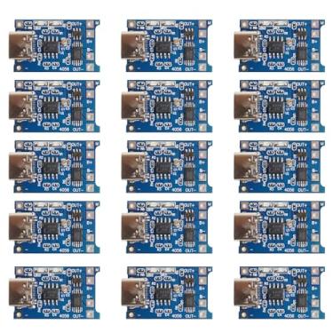Imagem de Módulo carregador de bateria USB 3,7 V tipo C, 15 peças, placa de carregamento de bateria de lítio 5V 1A 18 650 com funções de proteção dupla (porta tipo C - 15 peças)