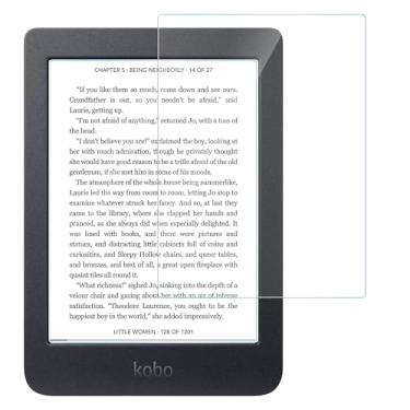 Imagem de MOOISVS 2 unidades para Kobo Libra Color 17.8 cm 2024 protetor de tela de vidro temperado, película de vidro temperado, dureza 9H, compatível com capas, sem bolhas, anti-impressão digital.