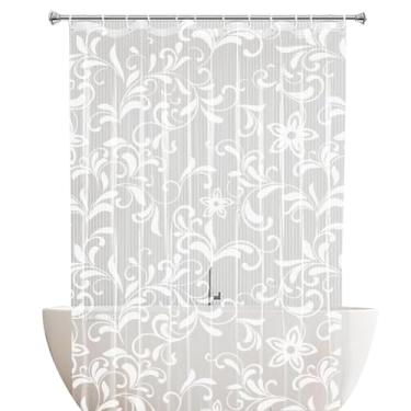 Imagem de 1 Cortina Box Banheiro PVC Estampada Antimofo Ilhós M2 2,30m