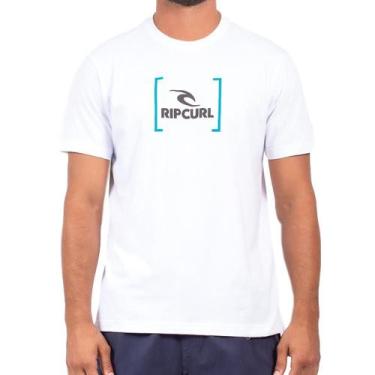 Imagem de Camiseta Rip Curl New Icon 10M Sm24 Masculina Branco