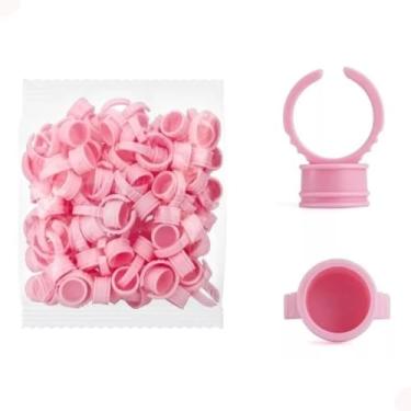 Imagem de 100 Anel Batoque Medio Para Design Henna Sobrancelhas Cola De Cilios Micropgmentação