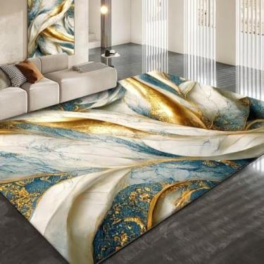 Imagem de Tapetes listrados de mármore para decoração de sala de estar, quarto, área grande, sofá, lado macio, tapete de chão, flanela 4, 200x250 cm, 78,7 x 98 pol.