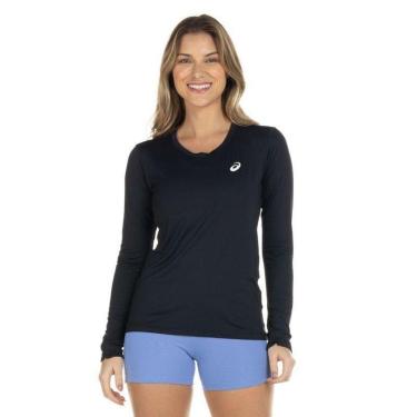 Imagem de Camiseta Manga Longa ASICS Proteção UV 50+ com Dedeira - Feminina-Feminino