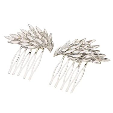 Imagem de Pente de cabelo elegante anjo prata cristal casamento flutuante madrinha noiva grampo de cabelo para noiva princesa - acessório de cabeça de noiva perfeito para formatura e ocasiões especiais - Cobre