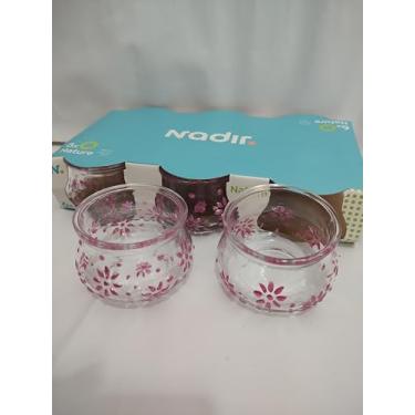 Imagem de Jogo de Potes de Sobremesa de Vidro Decorados, 200ml, 3 Peças