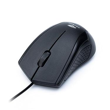 Imagem de Mouse USB C3Plus MS-27BK Preto Ergonômico 3 Botões