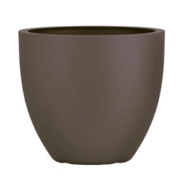 Imagem de Vaso Fibra De Vidro 36cm Redondo Viena P Decorativo Vietnamita (Bronze Fosco)