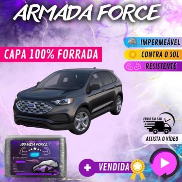 Imagem de Capa Cobrir Carro FORD EDGE 100% Forrada Armada Force 100% Impermeável