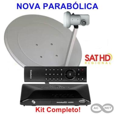 Imagem de Antena Parabólica KU 60 cm com 1 Midiabox B5 Century
