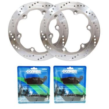 Imagem de Par Discos de Freio Dianteiro Cbr 450 1989 1990 1991 1992 1993 1994 19
