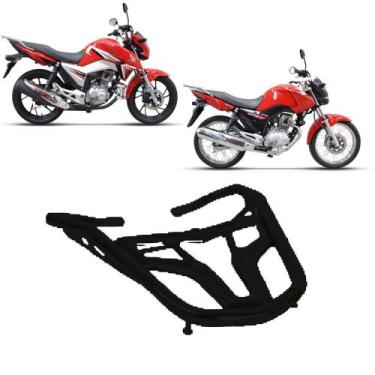 Imagem de Bagageiro Cg Fan 150 2014 2015 2016 2017 2018 Curto Preto - MA Motos